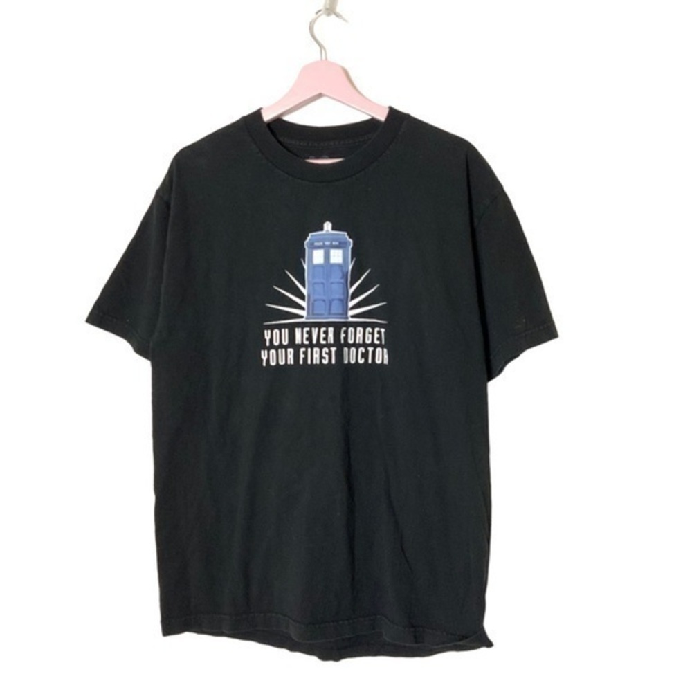 Doctor Who t-shirt You Never Forget Your First Doctor short‎ sleeve Large